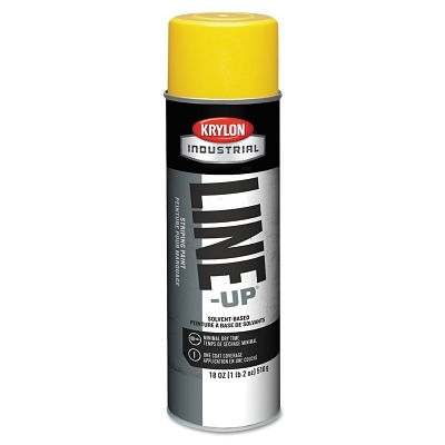 LINE-UP PAVEMENT STRIPING PAINT HWY YELLOW 18OZ